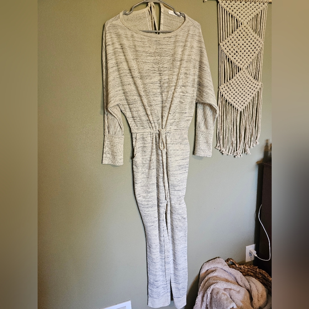 Nanamacs Gray Knit Jumpsuit